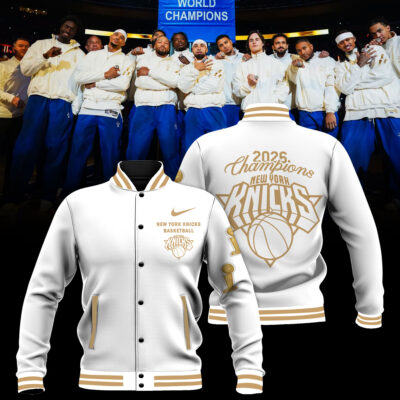 New York Knicks Merch Celebrating Their 2026 NBA Finals Victory Bomber Jacket New York Knicks Gear