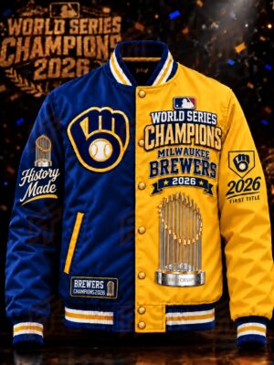 Milwaukee Brewers Merch World Series Champions 2026 Baseball Jacket Gift For Baseball Fans
