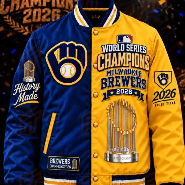 Milwaukee Brewers Merch World Series Champions 2026 Baseball Jacket Gift For Baseball Fans