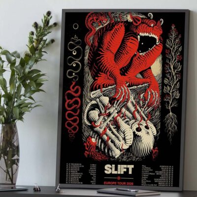 SLIFT Europe Tour 2026 Tour Dates Home Decor Poster Best SLIFT Merch Music Lover Presents