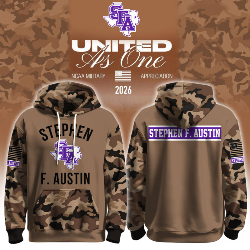 Stephen F Austin Lumberjacks X 2026 Military Appreciation Hoodie Stephen F Austin Lumberjacks Apparel Best Gift For Fans