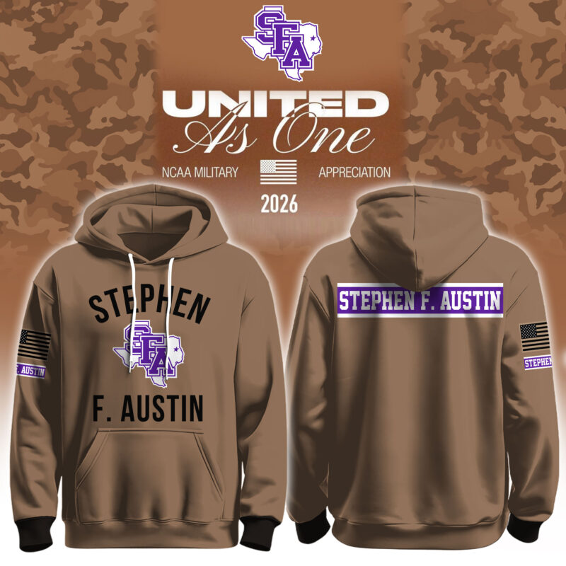 Stephen F Austin Lumberjacks X 2026 Military Appreciation Hoodie Stephen F Austin Lumberjacks Apparel