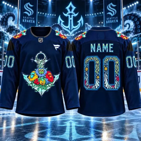Custom Seattle Kraken 2026 Hispanic Heritage Night Hockey Jersey Seattle Kraken Merch