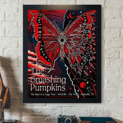 The Smashing Pumpkins Merch Nashville TN Event Poster The Smashing Pumpkins Concert Poster Best Gift