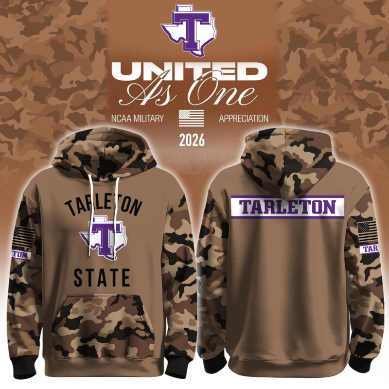 Tarleton State Texans X 2026 Military Appreciation Hoodie Tarleton State Texans Apparel Fan Gifts