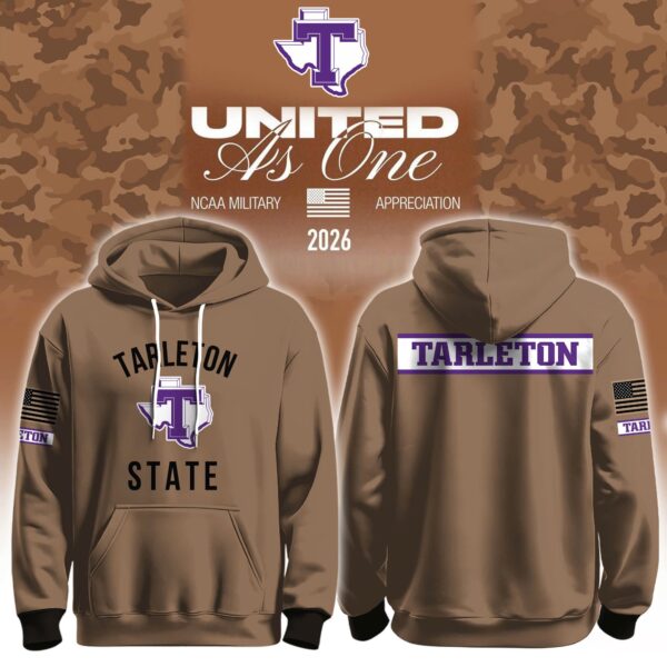 Tarleton State Texans X 2026 Military Appreciation Hoodie Tarleton State Texans Apparel Football Fan Gift