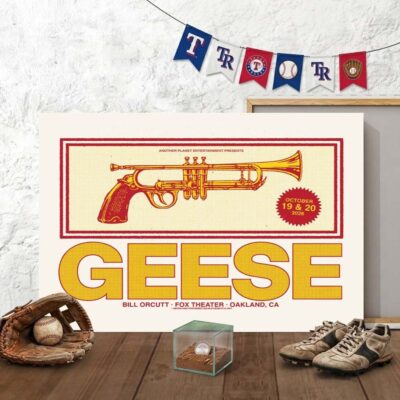 Geese Band Oakland CA Event Canvas Geese Concert Poster Best Presents For Fans