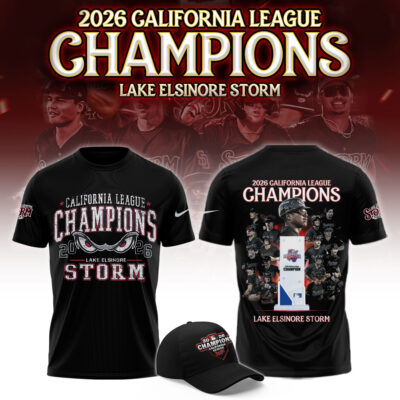 Lake Elsinore Storm Merch 2026 California League Champions T-Shirt Lake Elsinore Storm Clothes Fan Gift