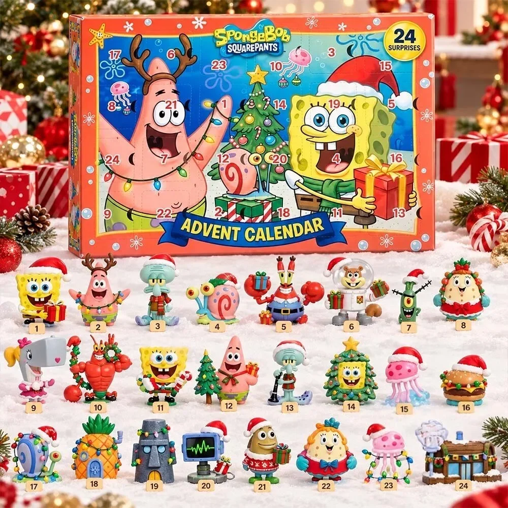 SpongeBob SquarePants Christmas Advent Calendar 2026 SpongeBob SquarePants Lover Xmas Gifts