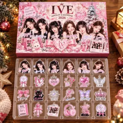 IVE Kpop Girl Group Christmas 2026 Advent Calendar Xmas Countdown Gifts For Dive