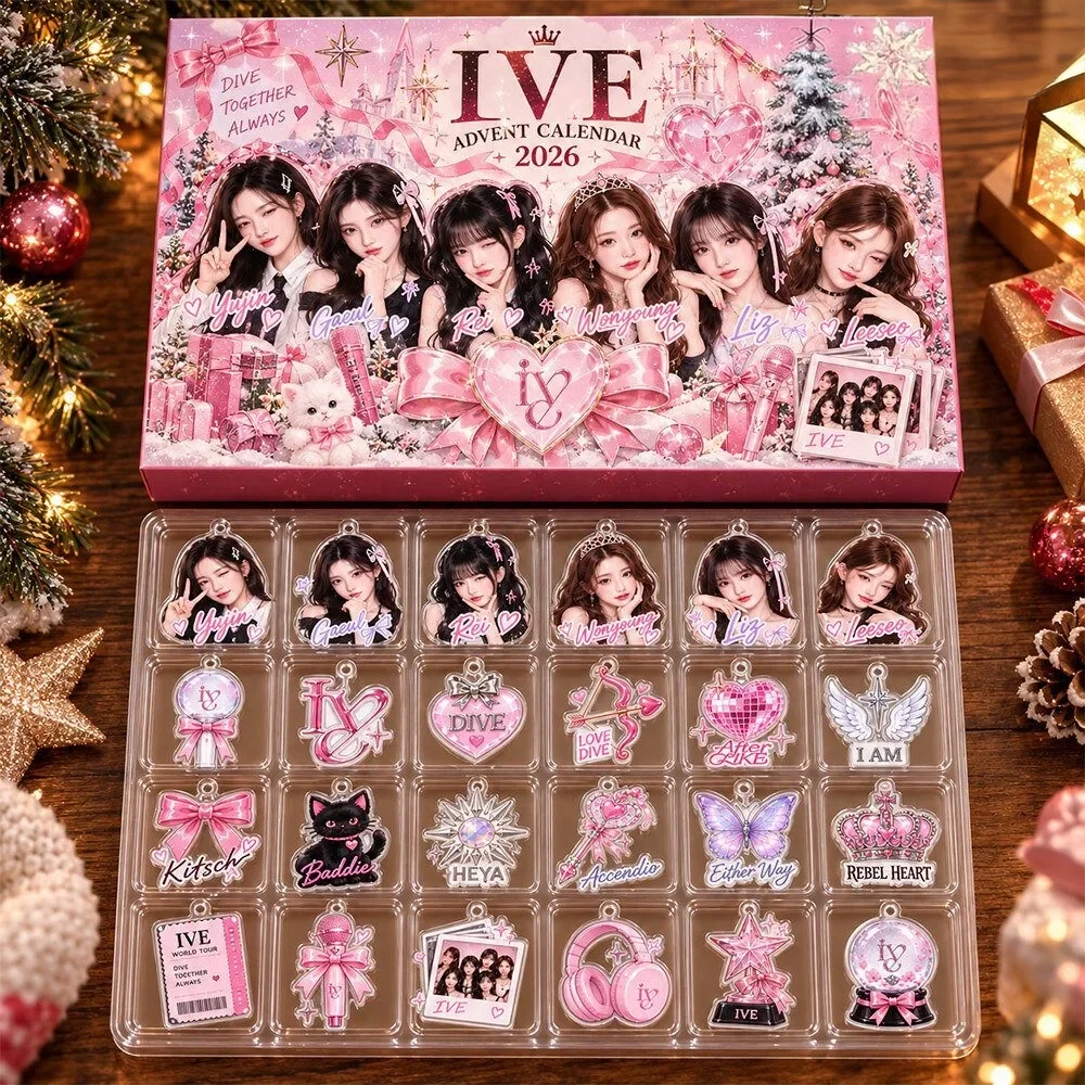 IVE Kpop Girl Group Christmas 2026 Advent Calendar Xmas Countdown Gifts For Dive