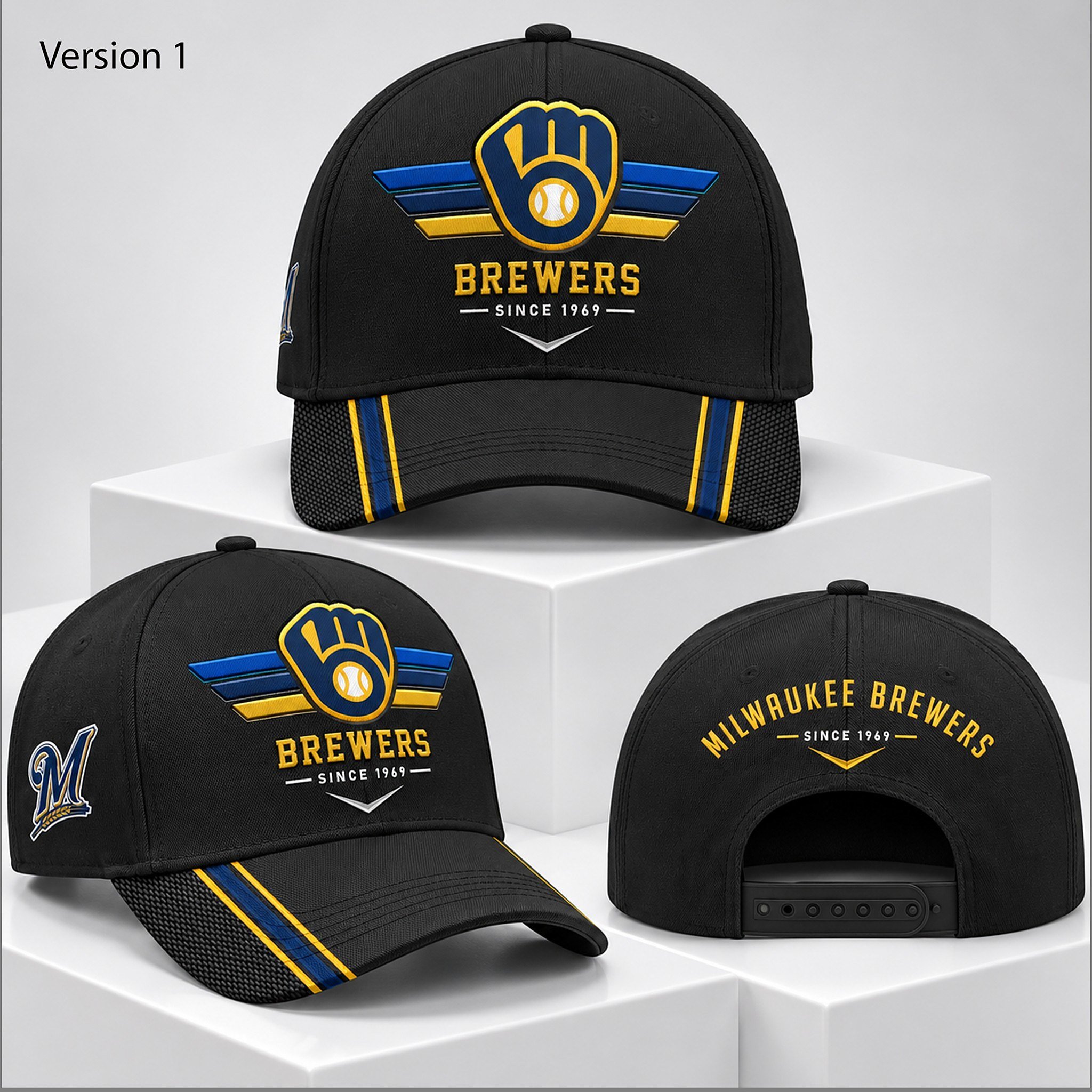 Milwaukee Brewers 2026 World Series Champions Since 1969 Hat Milwaukee Brewers Baseball Cap Fan Gift