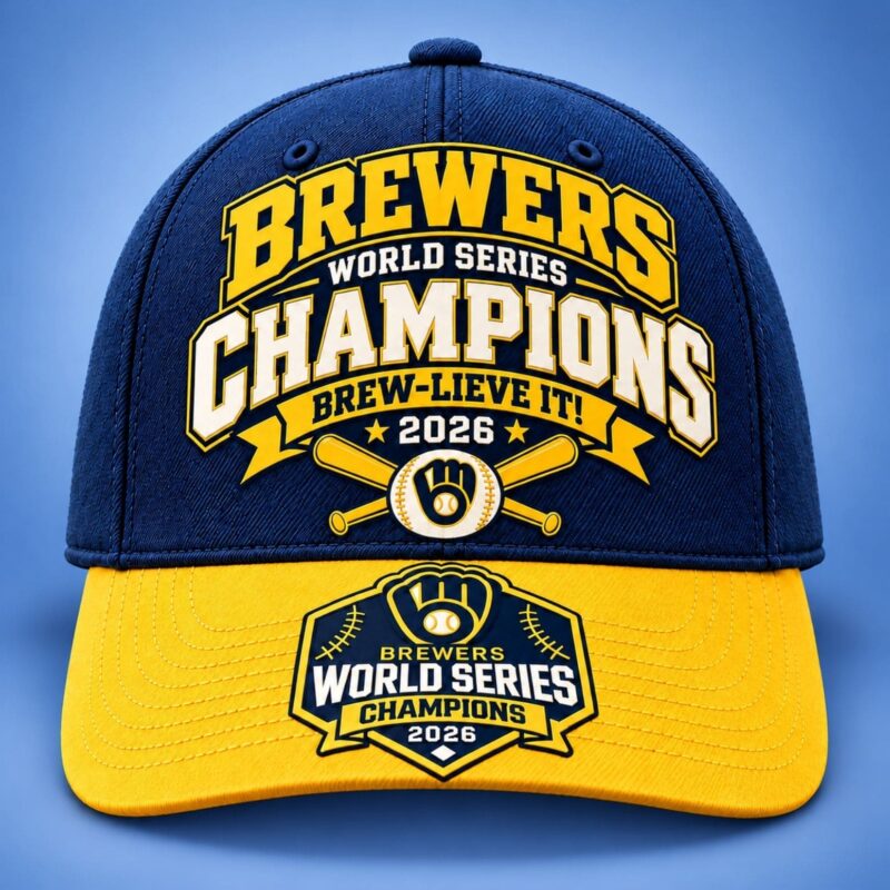 Milwaukee Brewers Brew Lieve It World Series Champions 2026 Hat Best Gifts For Baseball Lovers