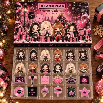 BLACKPINK Christmas Kpop Girls 2026 Advent Calendar Xmas Countdown Christmas Gifts For Blinks