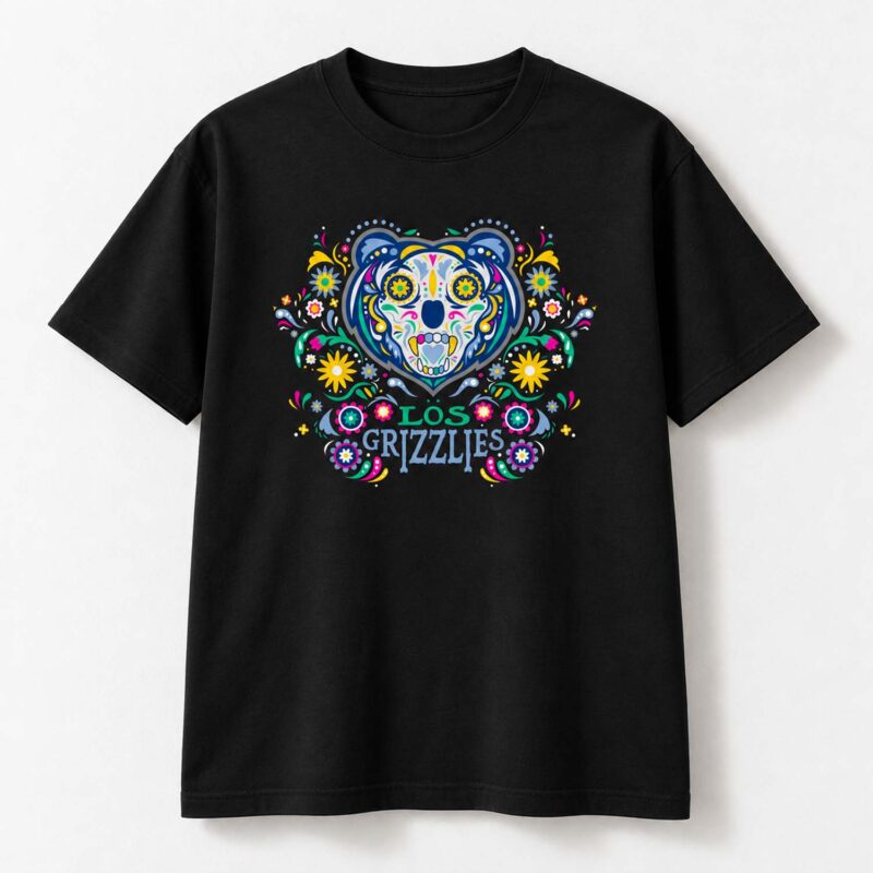 Memphis Grizzlies Merch Dia De Los Muertos Shirt Memphis Grizzlies Clothing