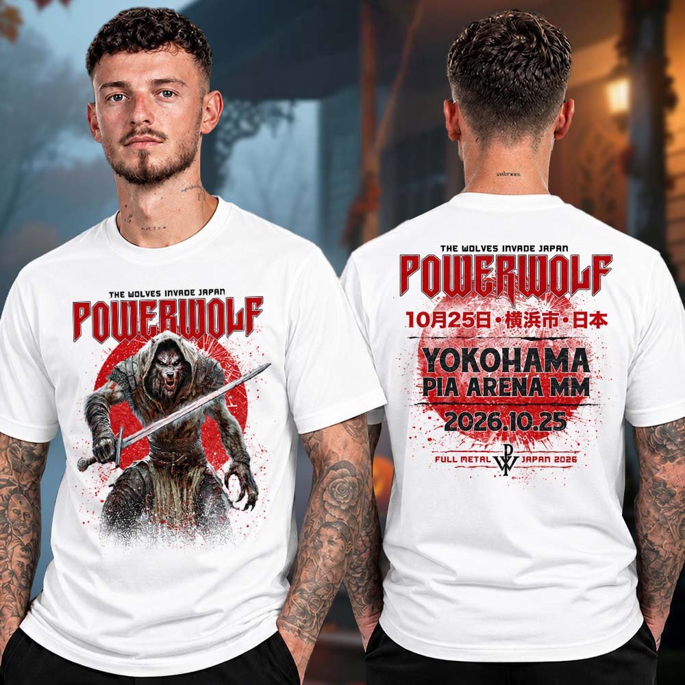 Powerwolf Merch Event Full Metal Japan 2026 T-Shirt Best Gifts For Powerwolf Lovers