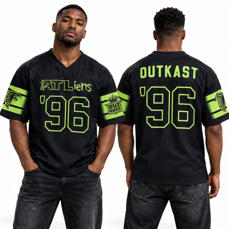 Outkast x Falcons Merch ATLiens 2026 Football Jersey Gift For Rap Fans