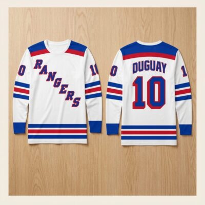 Ron Duguay Merch New York Rangers Vintage 10 Hockey Jersey Best Sport Mens Gift