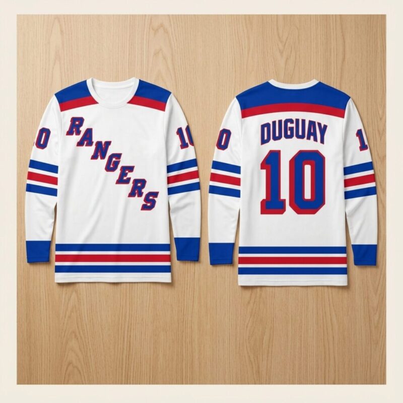 Ron Duguay Merch New York Rangers Vintage 10 Hockey Jersey Best Sport Mens Gift