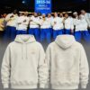 Knicks Merch Nike 2026 NBA Finals Champions Standard Issue Cream Hoodie Signature Apparel