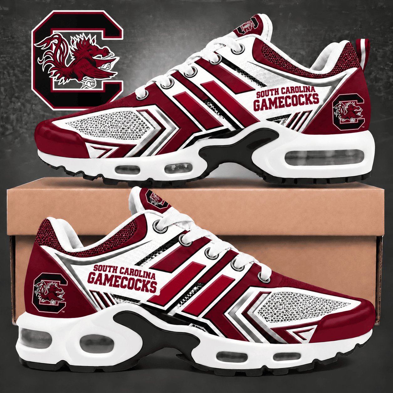 South Carolina Gamecocks Merch Velocity Max Sneakers Perfect Gamecocks Lover Gift