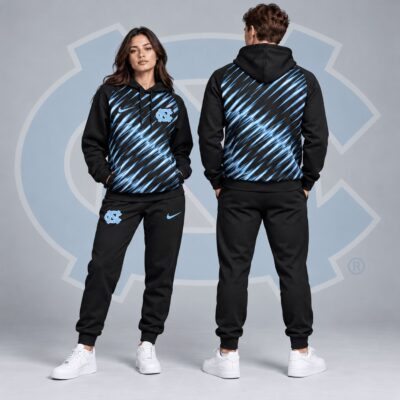 North Carolina Tar Heels Merch Velocity Streak Hoodie And Sweatpants Sets Gift For Tar Heels Lover